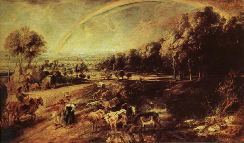 Peter Paul Rubens Rainbow Landscape Spain oil painting art